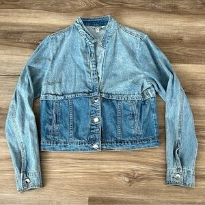 Jessica Taylor Mix Denim Jean Jacket Women Size XL